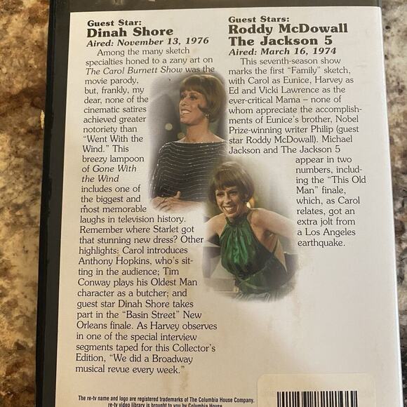 The Carol Burnett Show Collectors Edition VHS Lot of 5 Columbia House Vintage - Picture 12 of 12